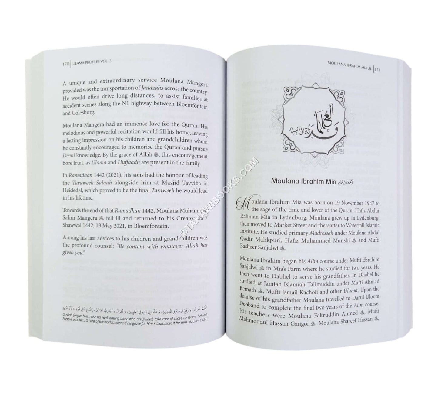 Ulama Profiles:Ulama of South Africa-Vol 3