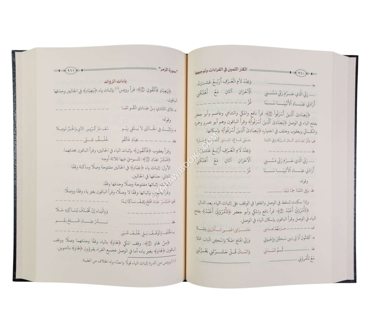 الكنز الثمين في القراءات وتوجيهها