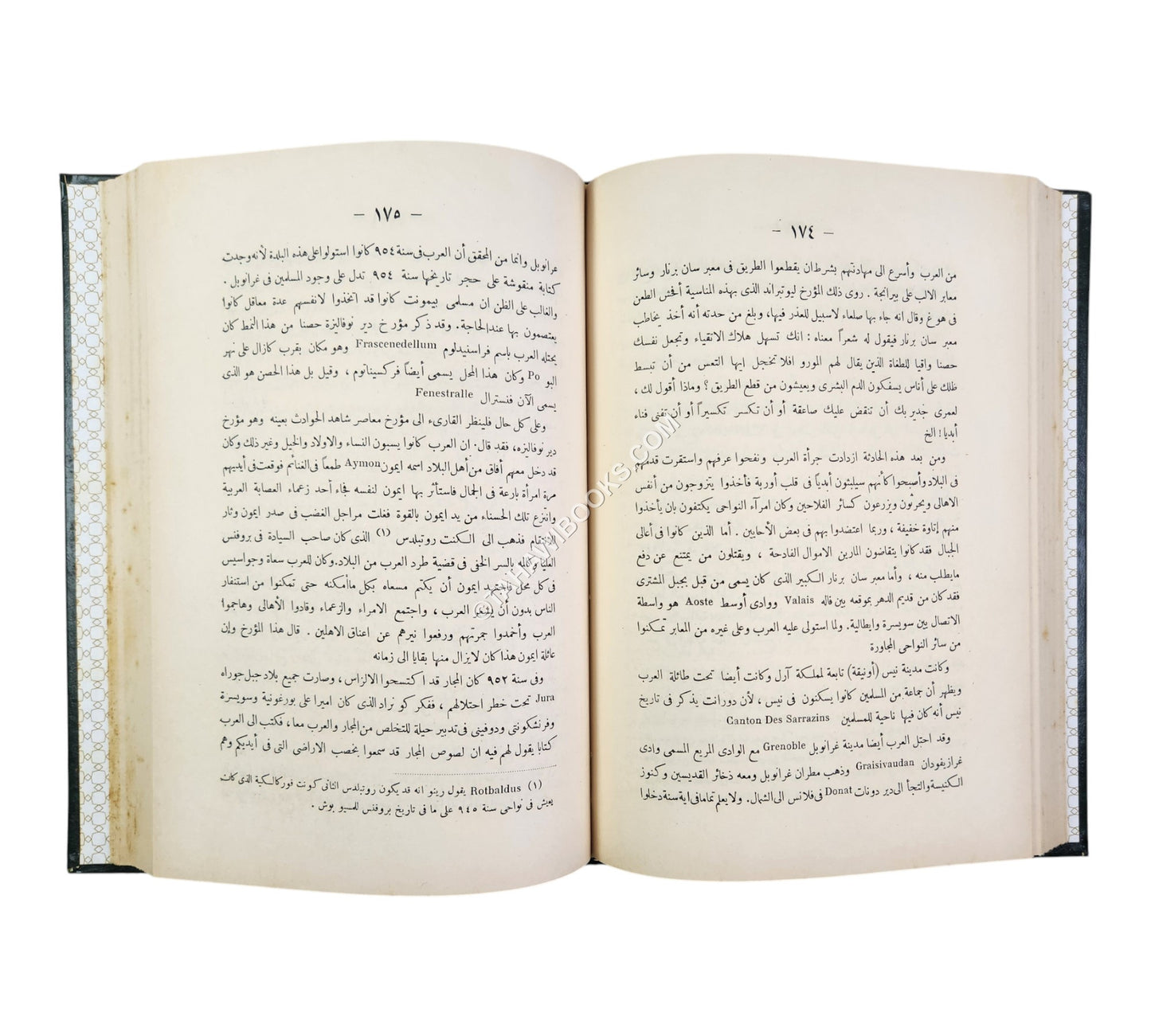 تاريخ غزوات العرب في فرنسا وسويسرا وايطاليا وجزائر البحر المتوسط-العلمية
