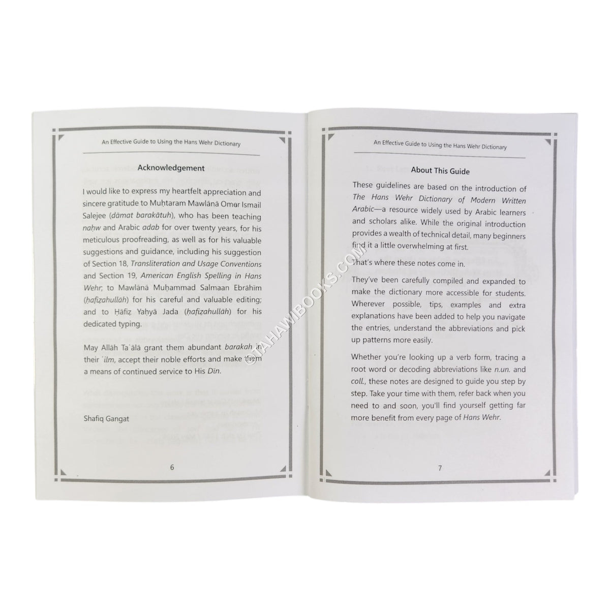 An Effective Guide to Using the Hans Wehr Dictionary