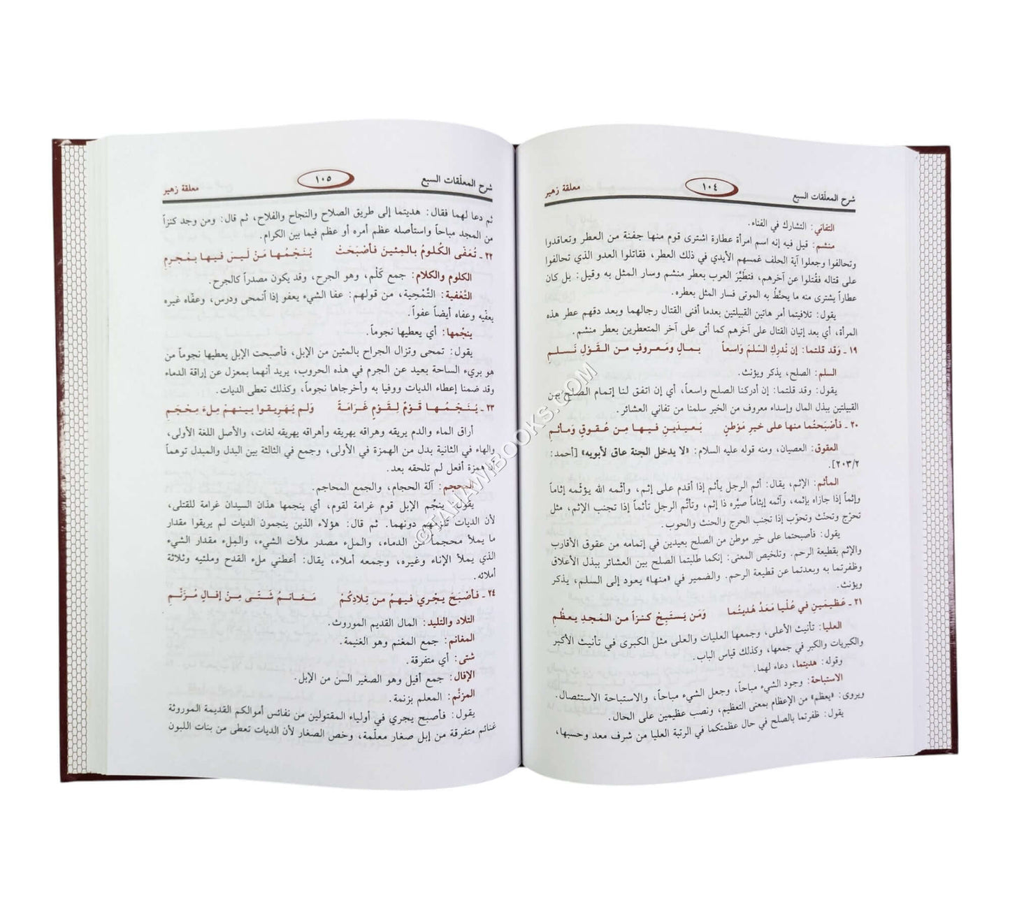 شرح المعلقات السبع للزوزني-ابن حزم