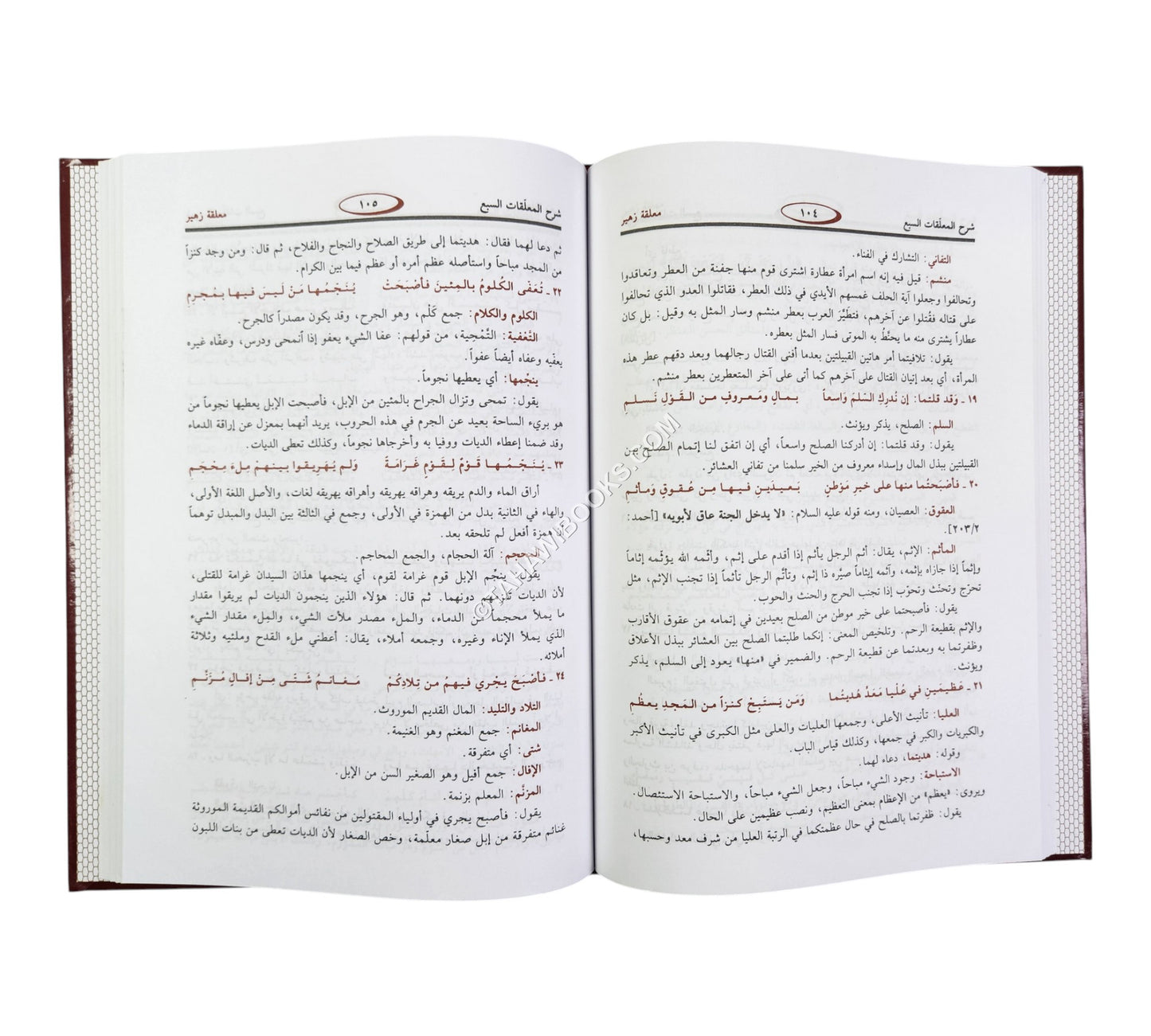 شرح المعلقات السبع للزوزني-ابن حزم