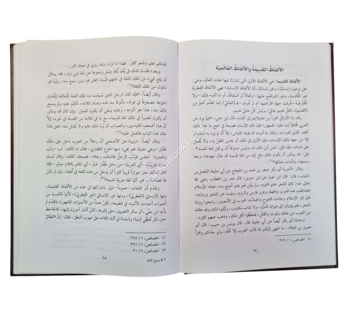 ينبوع اللغة ومصادر الألفاظ