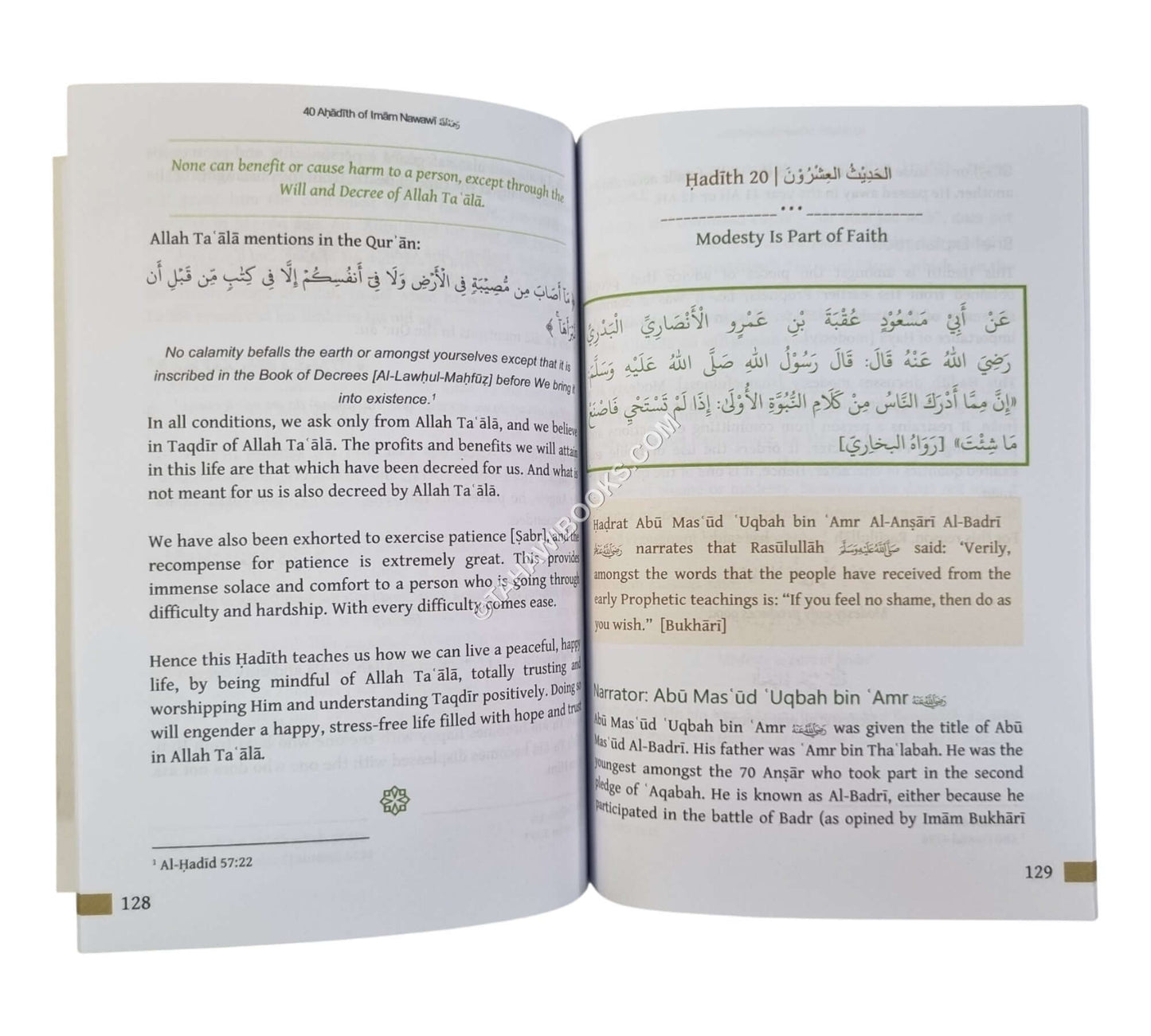 Al-Arba'in-Ml Naeem Motala-Commentary on the 40 Ahadith of Imam Nawawi
