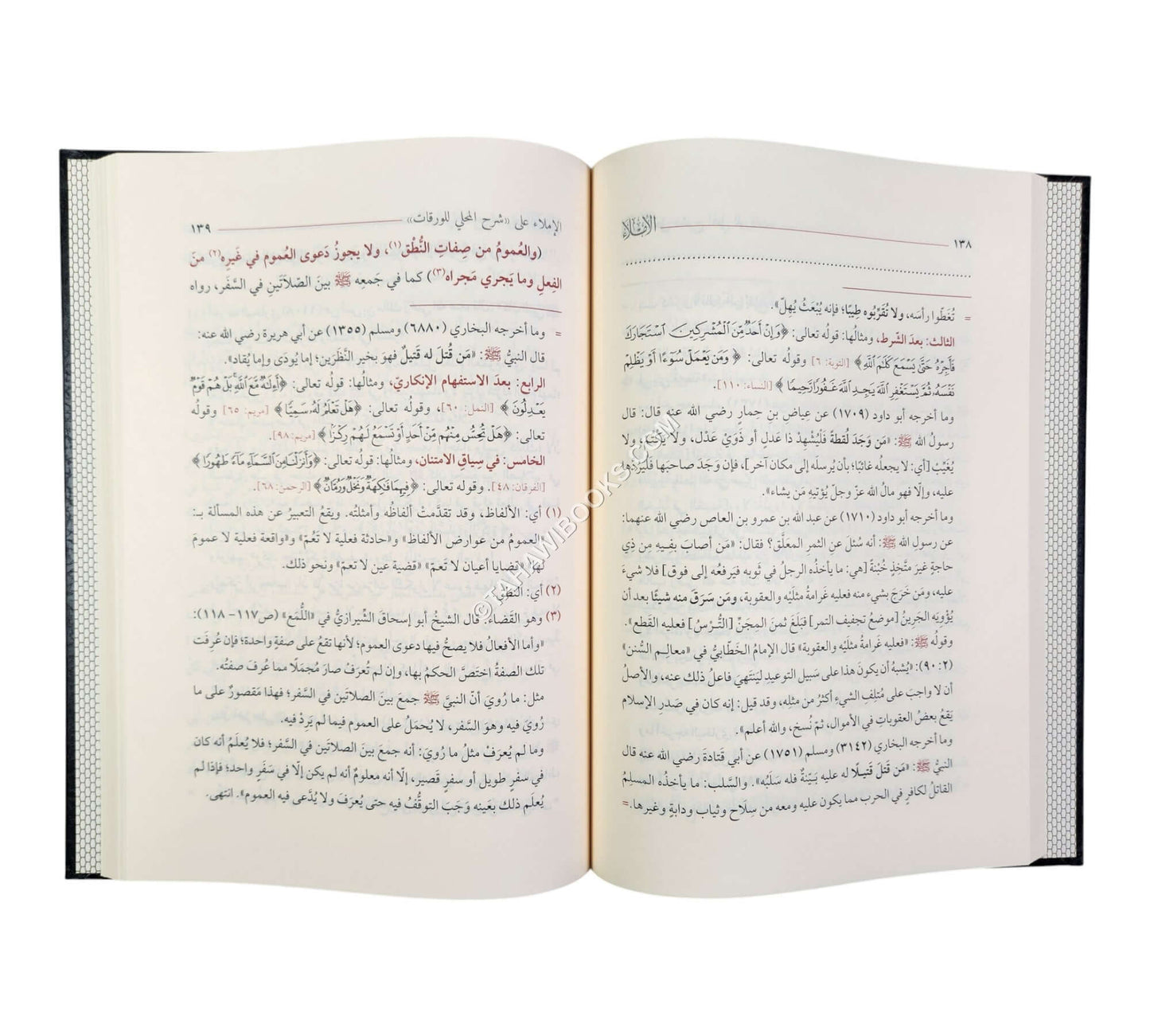 الإملاء على شرح المحلي للورقات في أصول الفقه ط6