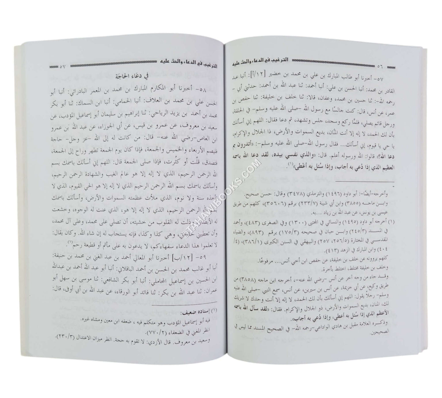 الترغيب في الدعاء والحث عليه