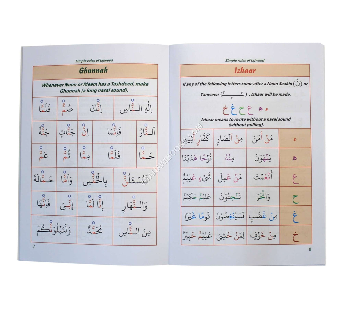 Simple Rules of Tajweed