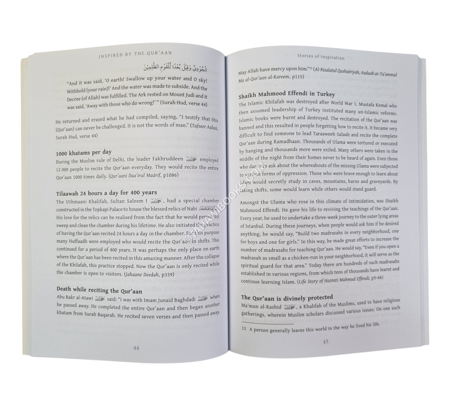 Inspired by the Quran
