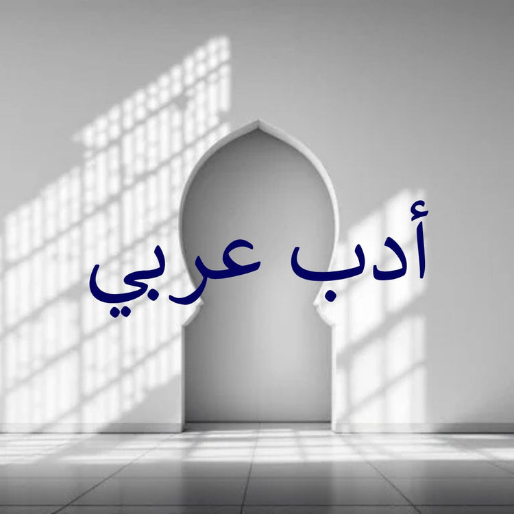 Image showcasing Arabic Adab themed architecture with light patterns, highlighting Arabic Adab literature.