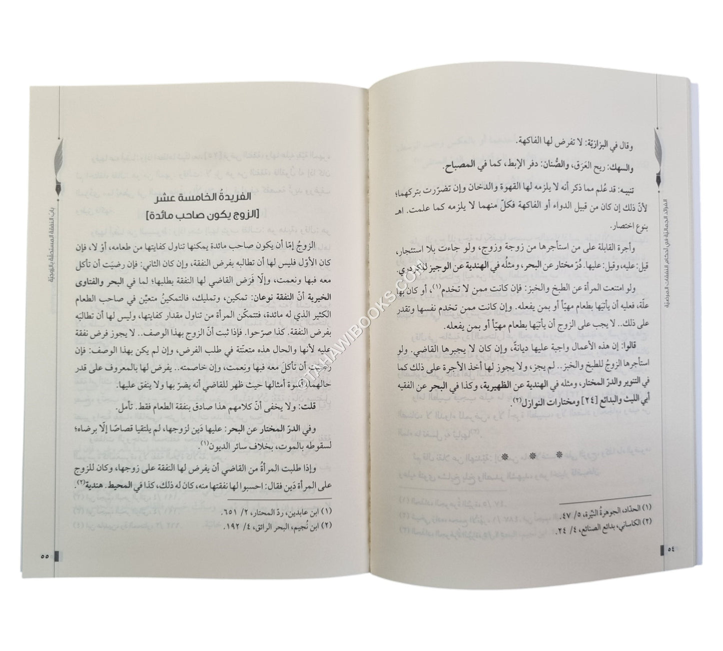 الفرائد الجمالية في أحكام النفقات المرضية