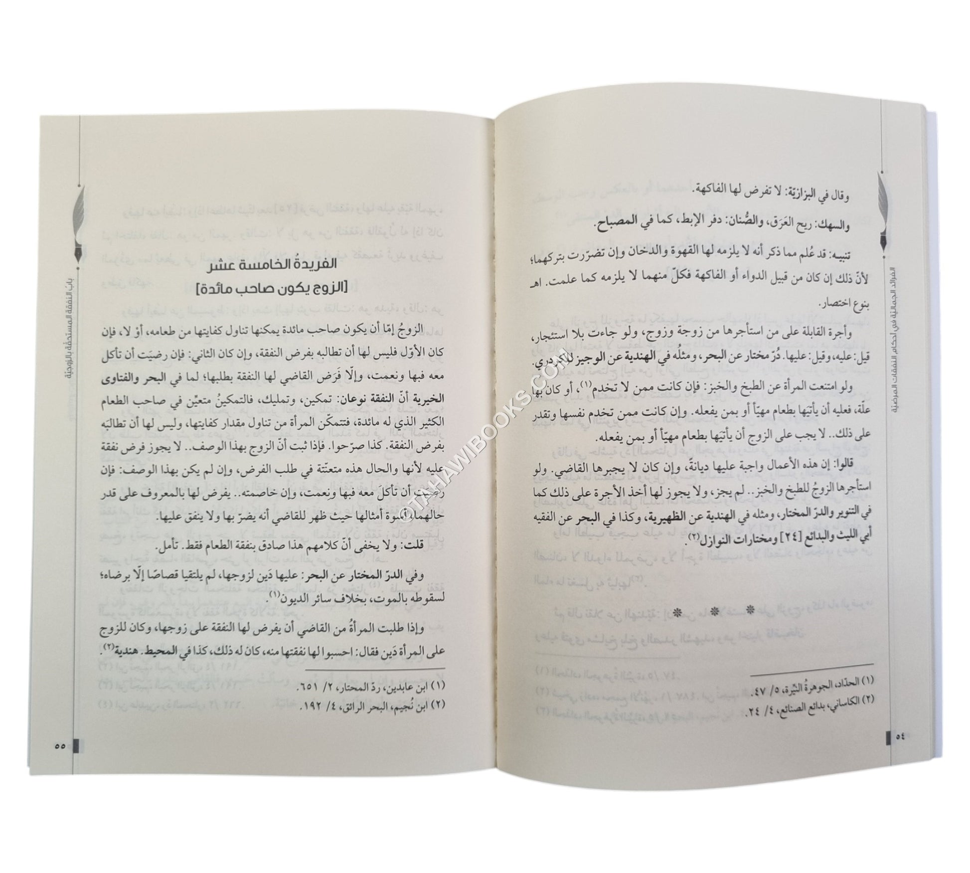 الفرائد الجمالية في أحكام النفقات المرضية