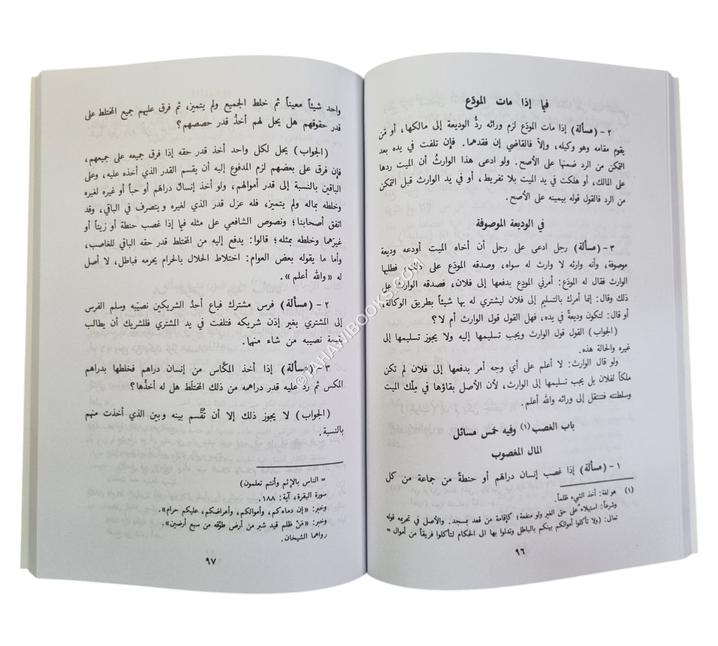 فتاوى الإمام النووي-العلمية