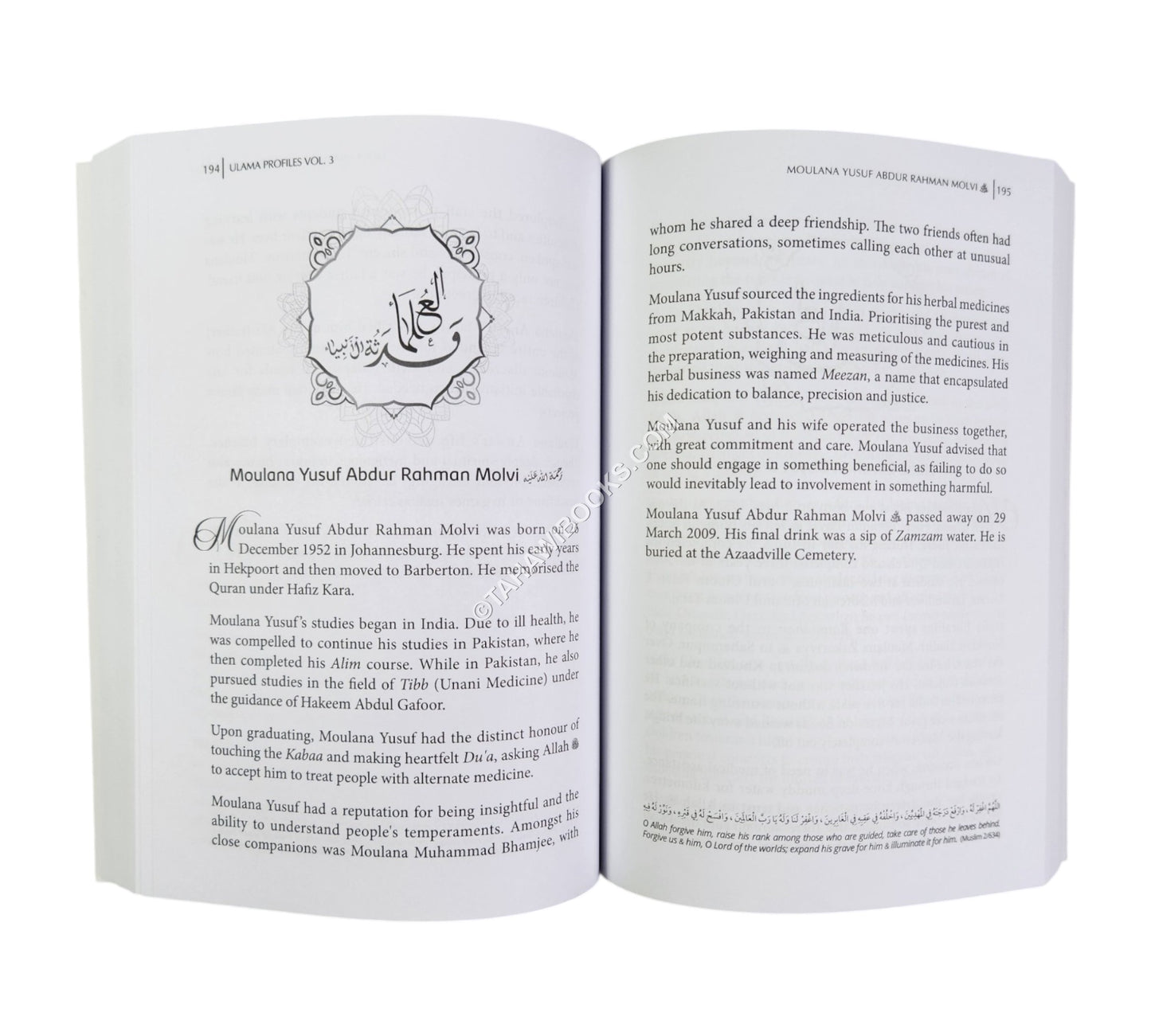 Ulama Profiles:Ulama of South Africa-Vol 3