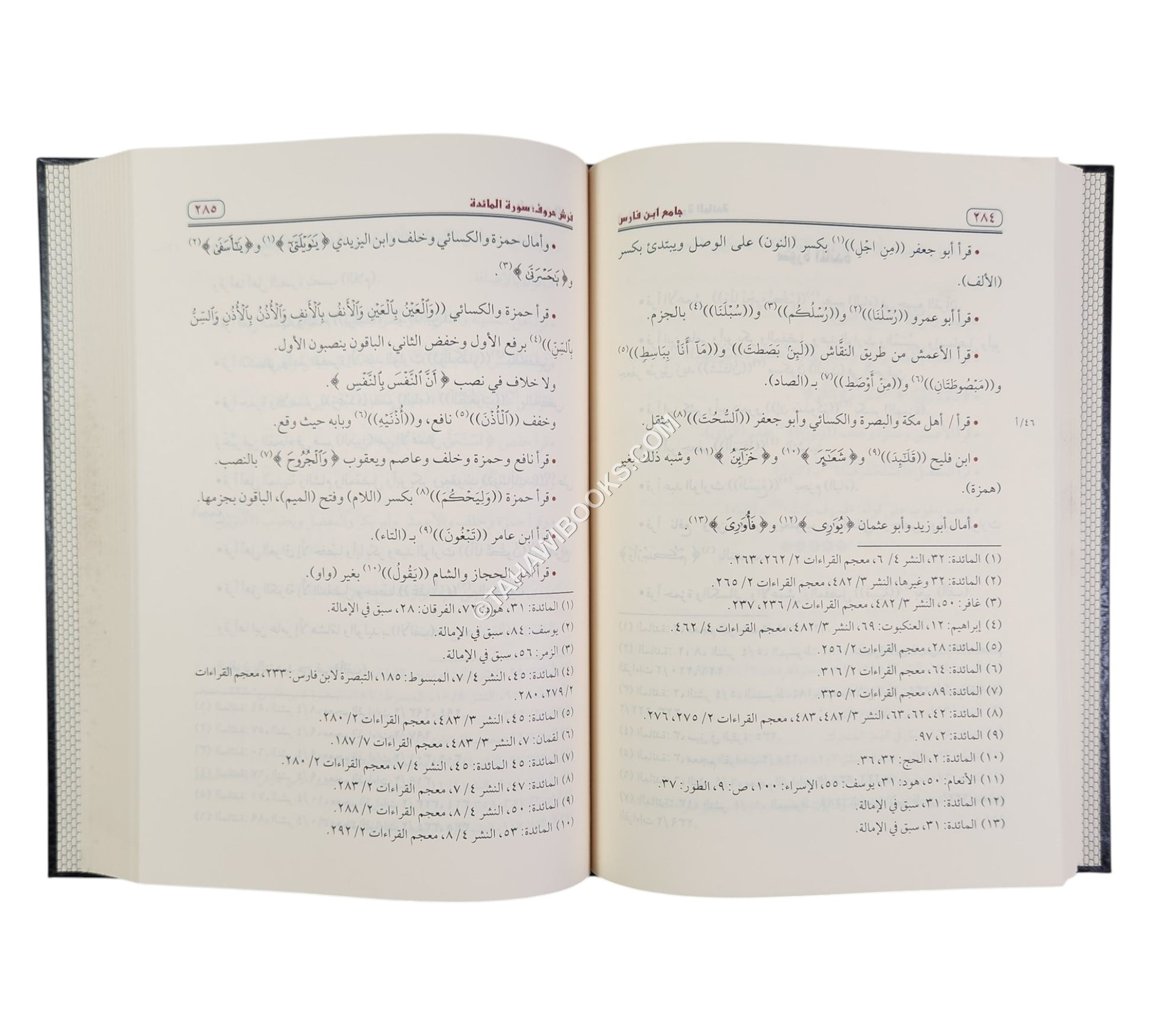 الجامع في القراءات العشر وقراءة الأعمش المعروف بـ : جامع ابن فارس-ابن حزم