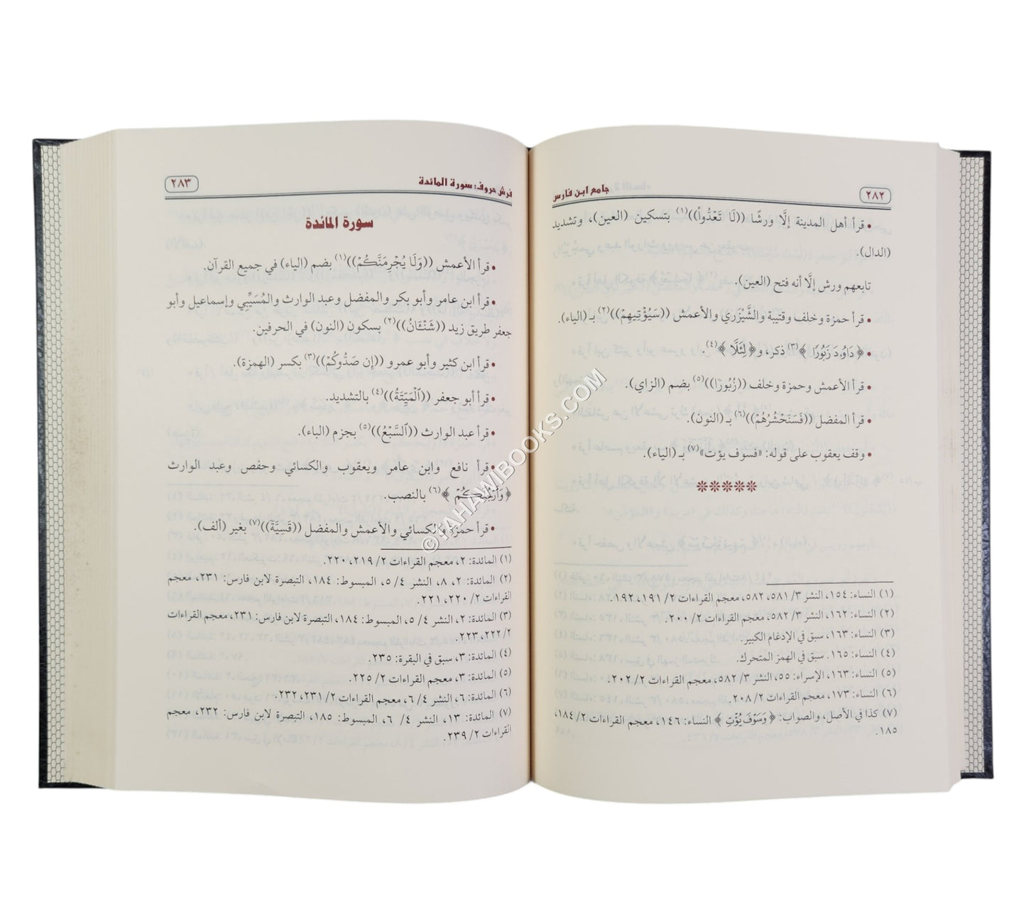 الجامع في القراءات العشر وقراءة الأعمش المعروف بـ : جامع ابن فارس-ابن حزم
