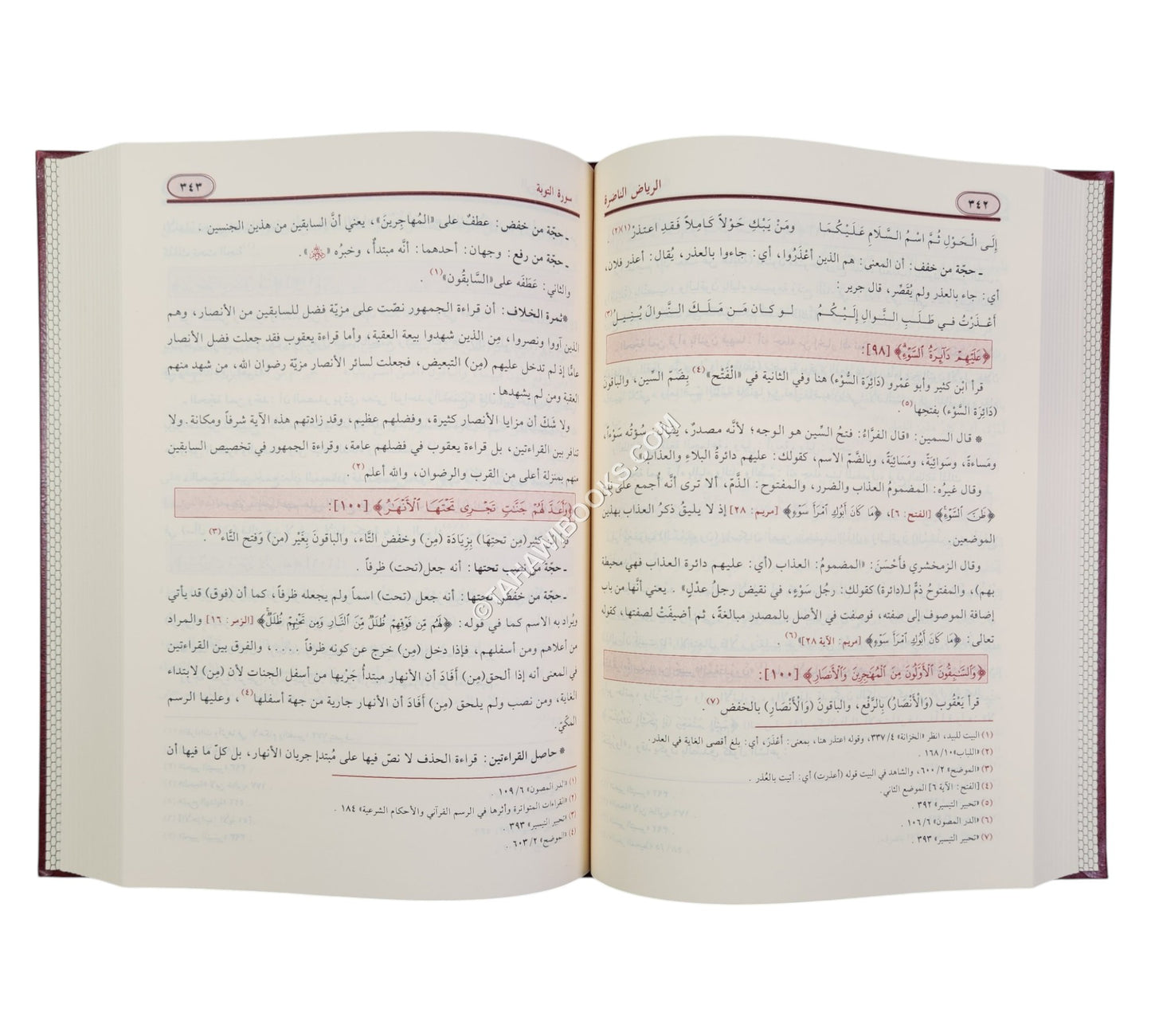 الرياض الناضرة في توجيه القراءات العشر المتواترة