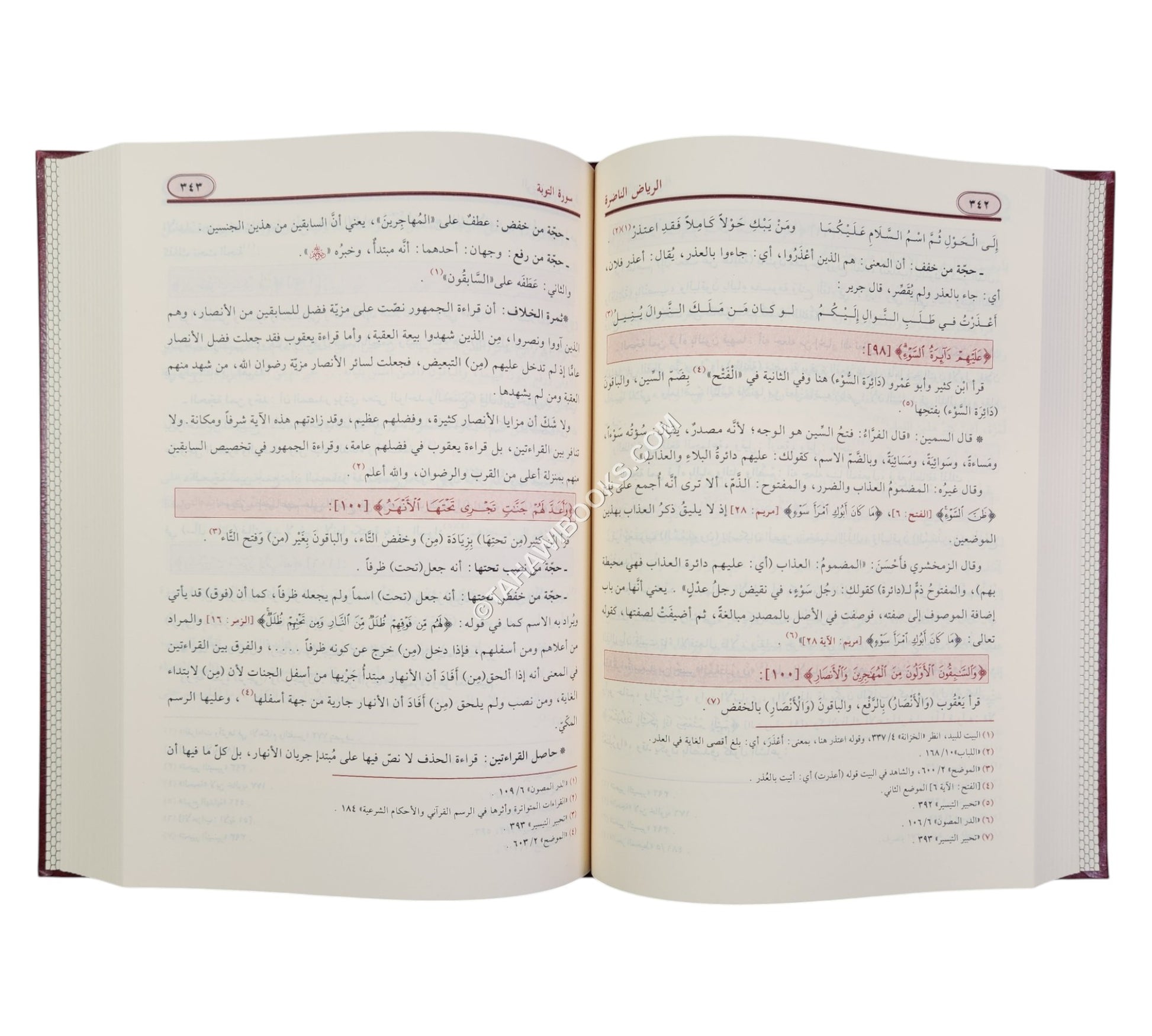 الرياض الناضرة في توجيه القراءات العشر المتواترة