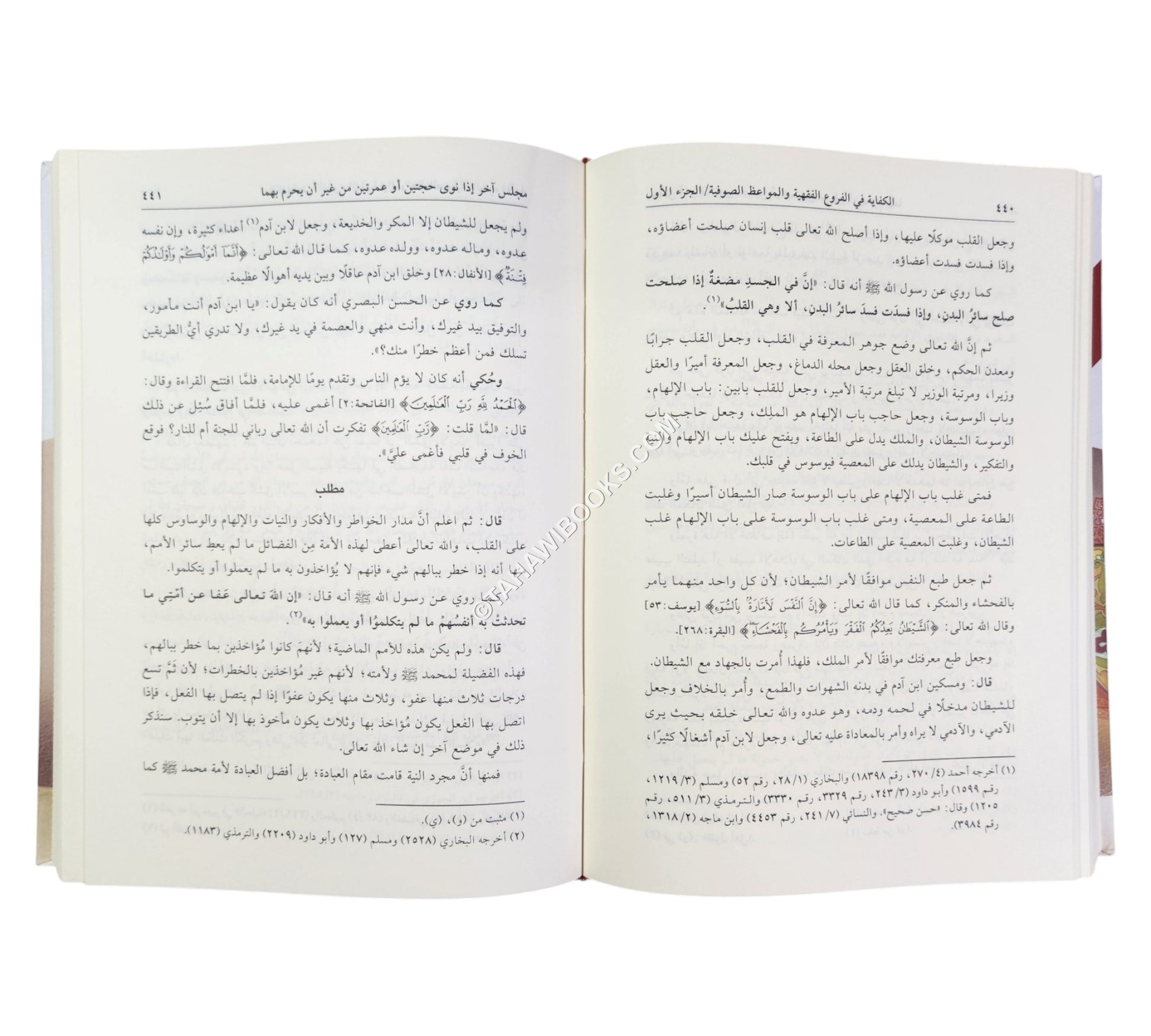 الكفاية في الفروع الفقهية والمواعظ الصوفية أو (مجالس النفاس في الفقه الحنفي)