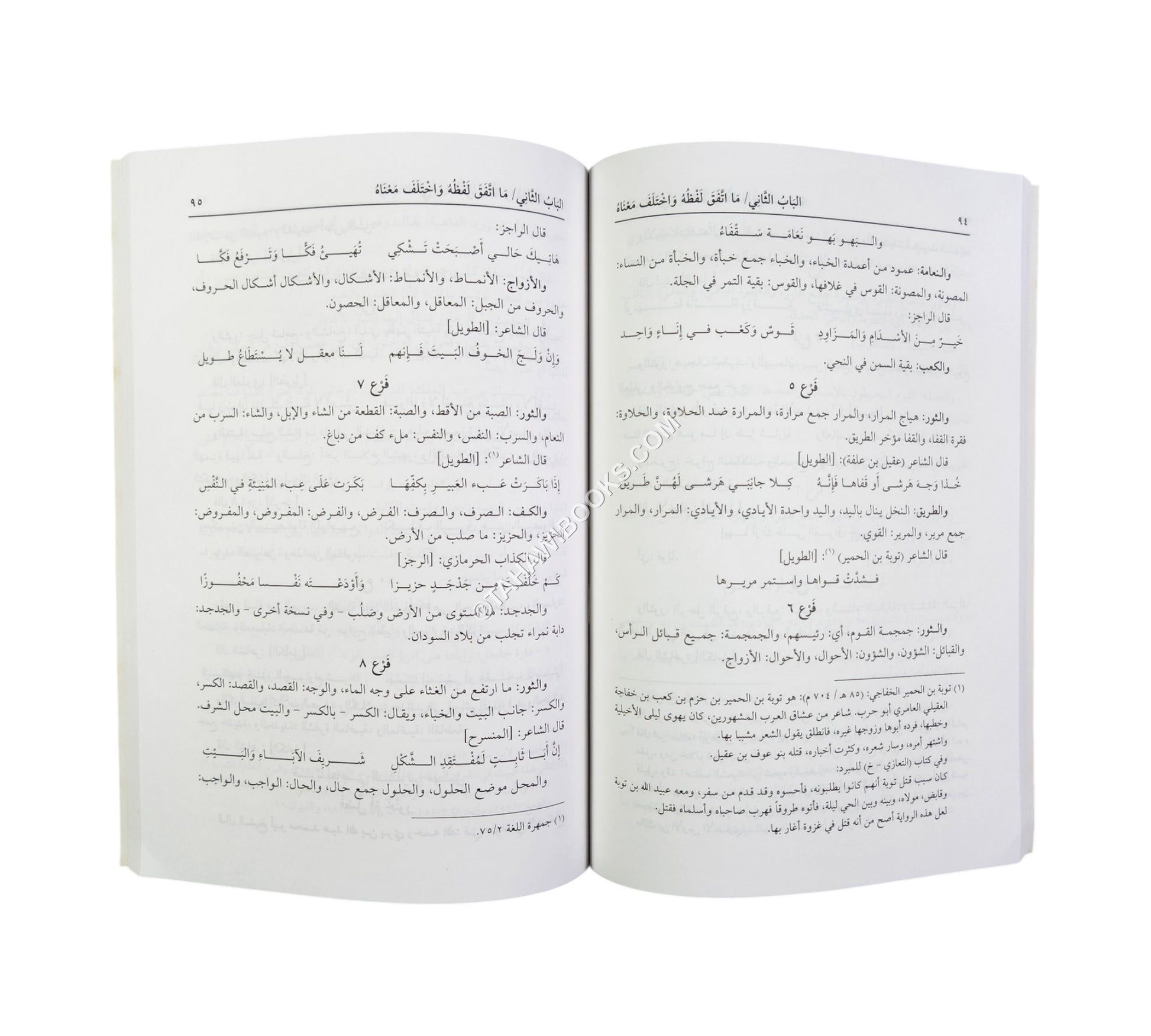 إتفاق المباني وافتراق المعاني (وهو كتاب لغوي يبحث في مباني ومعاني الألفاظ)