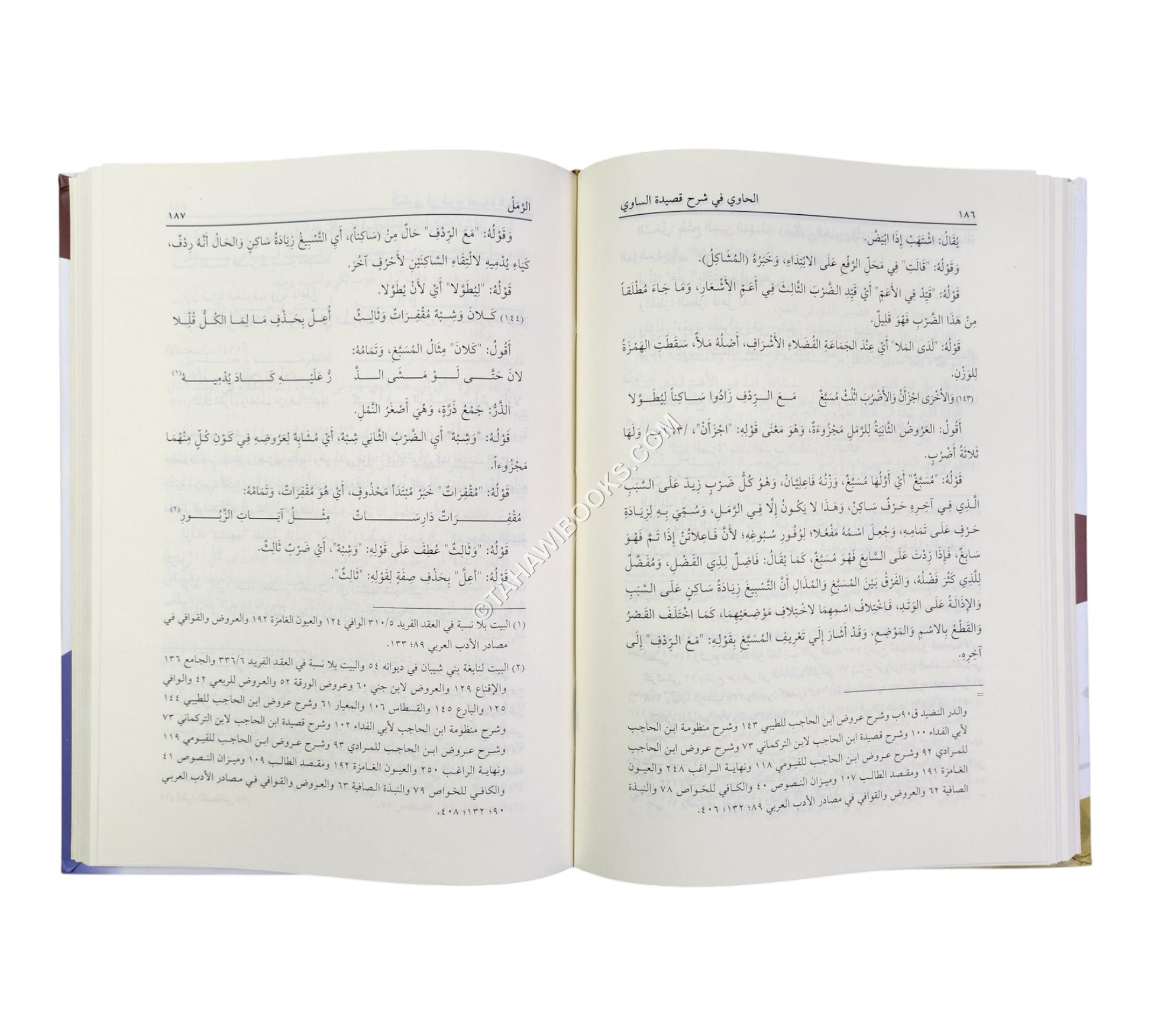 الحاوي في شرح قصيدة الساوي في علم العروض