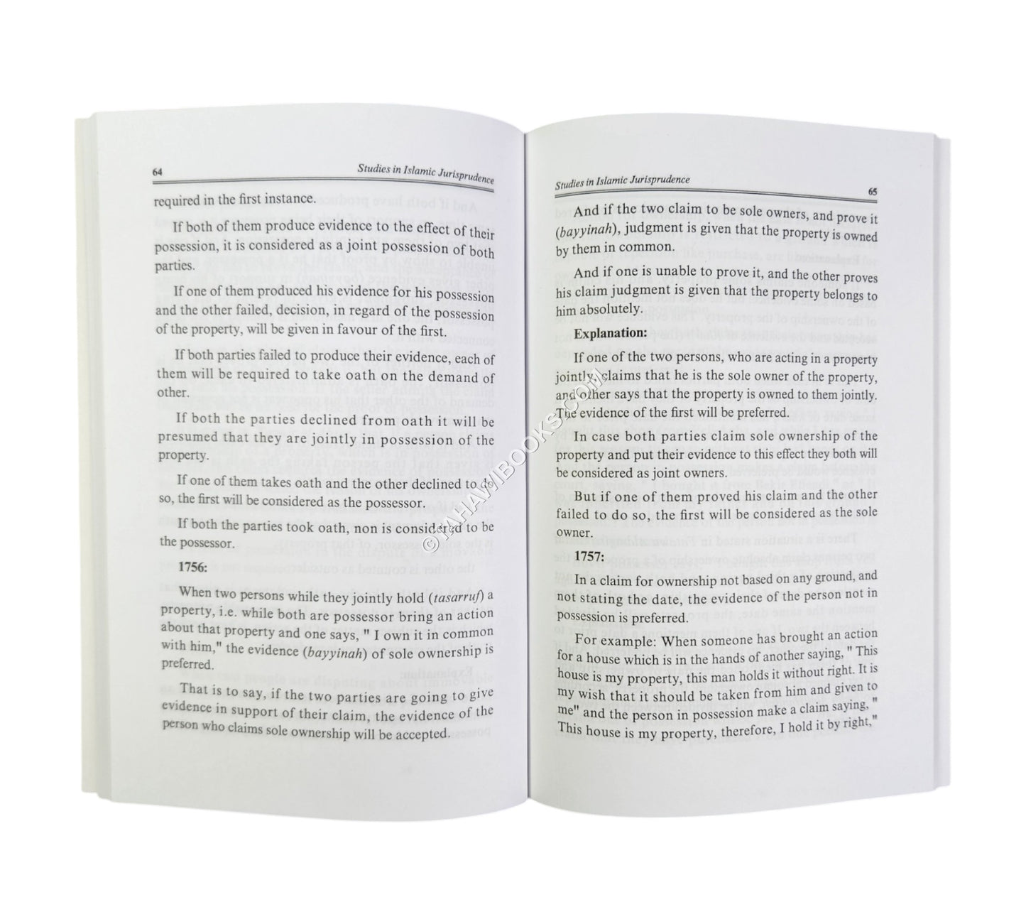 Studies In Islamic Jurisprudence - The concept of limitation in Islamic Law (English)