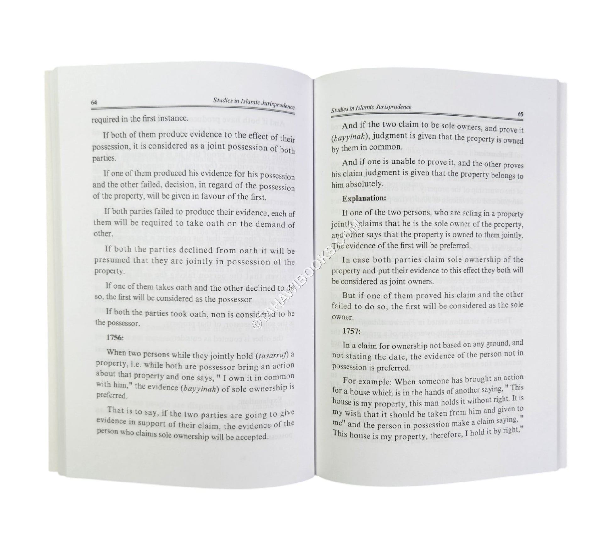 Studies In Islamic Jurisprudence - The concept of limitation in Islamic Law (English)