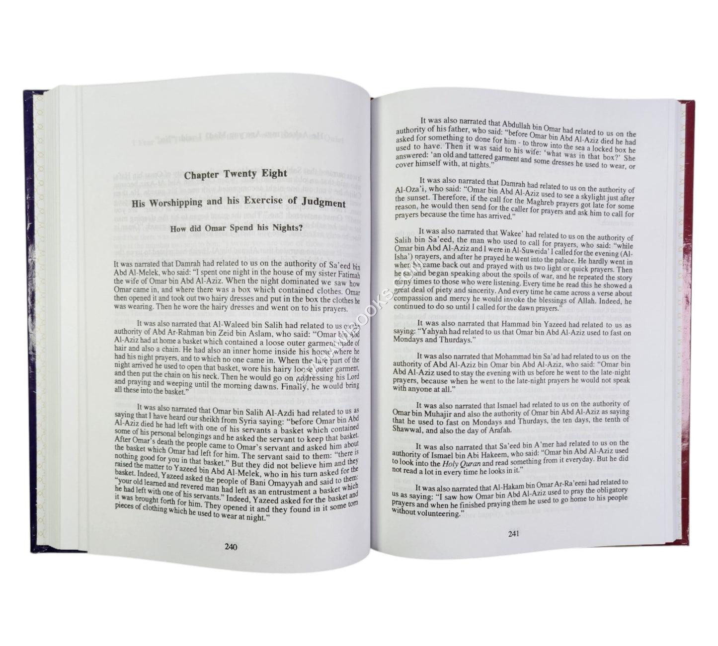 The Biography and Virtues of Omar Bin Abd Al-Aziz The Ascetic Caliph