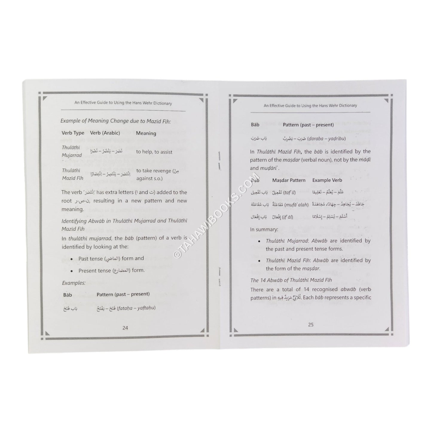 An Effective Guide to Using the Hans Wehr Dictionary