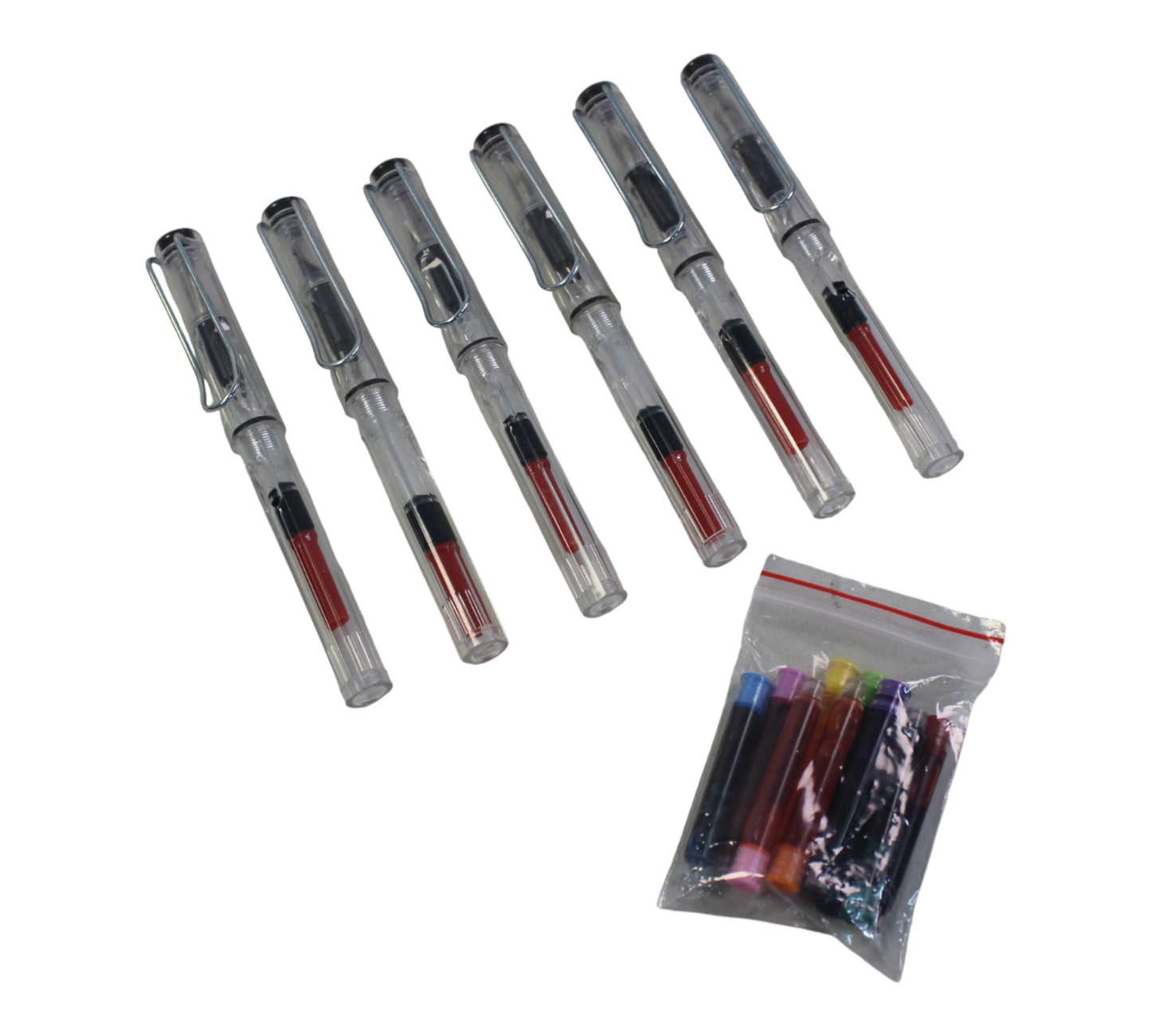 Calligraphy 6 pen & 10 colour cartridges set