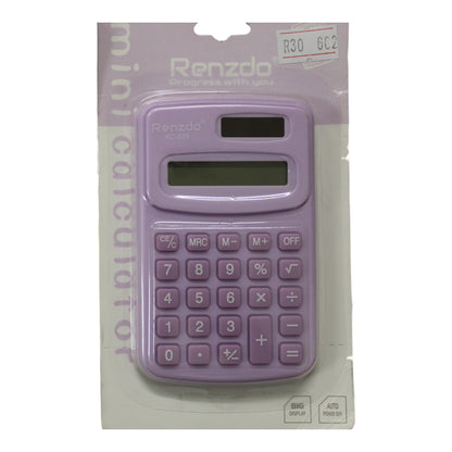 Calculator Mini Purple/White
