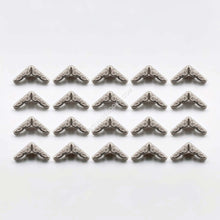 Book Corner Protectors-Metal-Silver-Set of 20