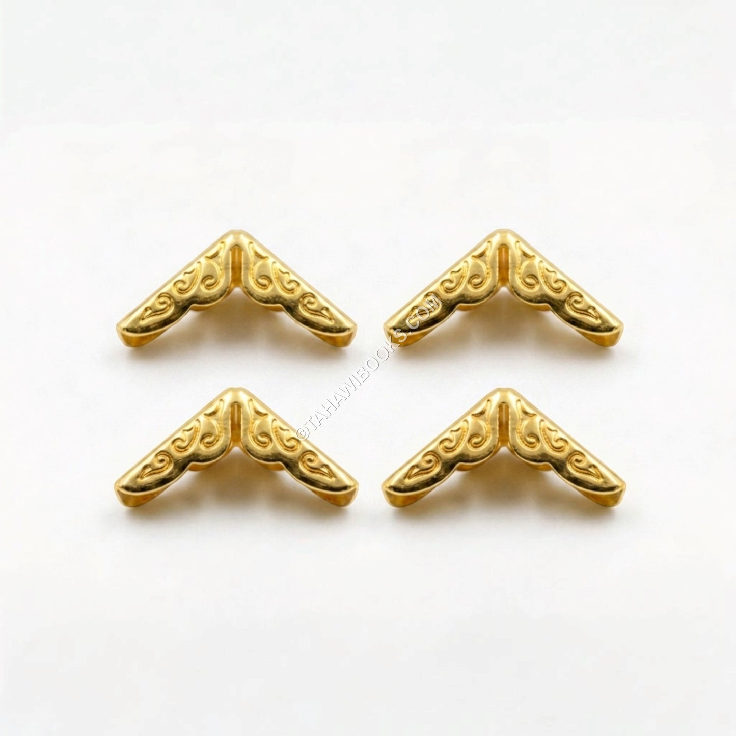 Book Corner Protectors-Metal-Gold-Set of 4