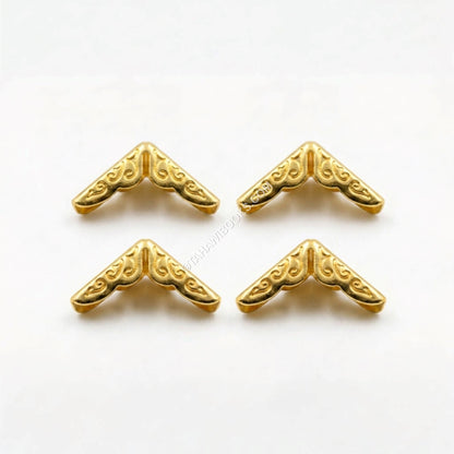 Book Corner Protectors-Metal-Gold-Set of 4