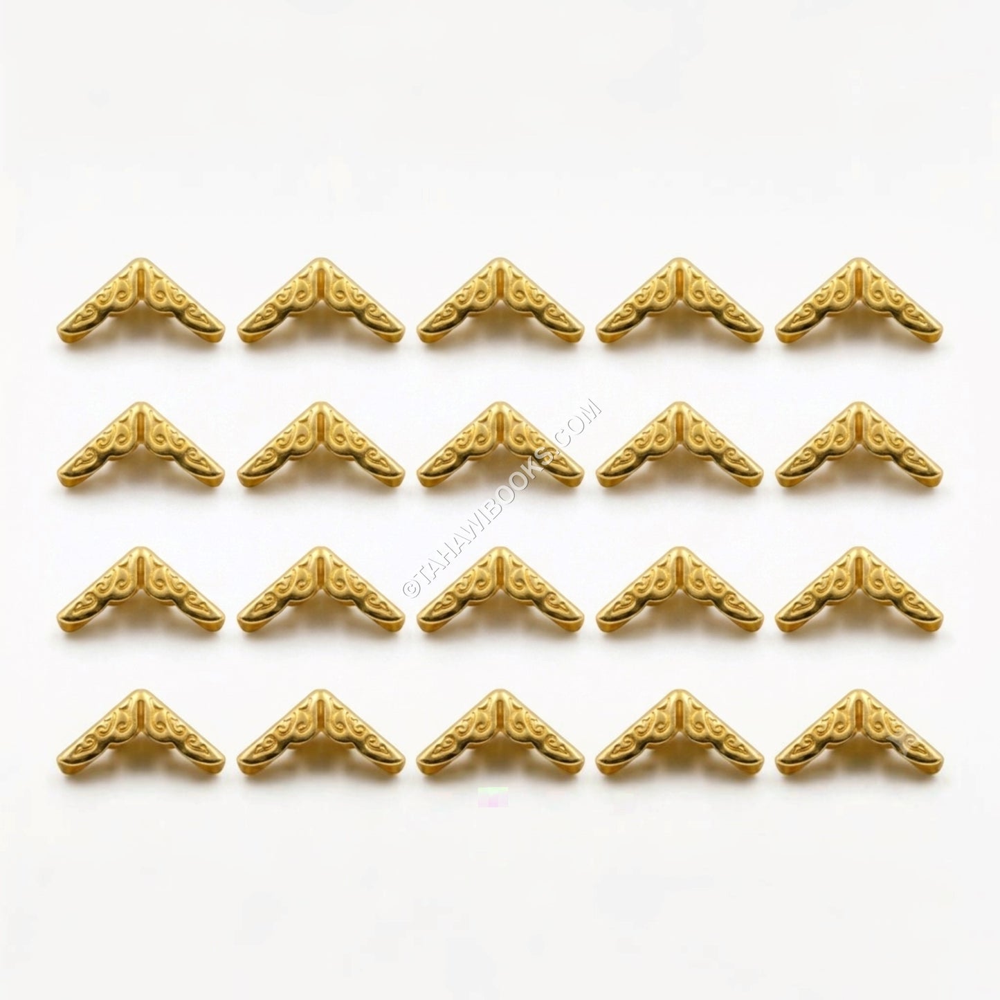 Book Corner Protectors-Metal-Gold-Set of 20