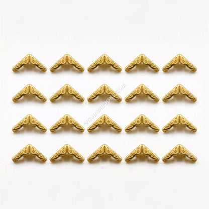 Book Corner Protectors-Metal-Gold-Set of 20