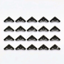 Book Corner Protectors-Metal-Black-Set of 20