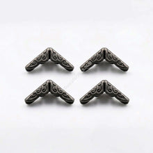 Book Corner Protectors-Metal-Gun Metal-Set of 4