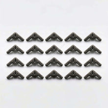 Book Corner Protectors-Metal-Gun Metal-Set of 20
