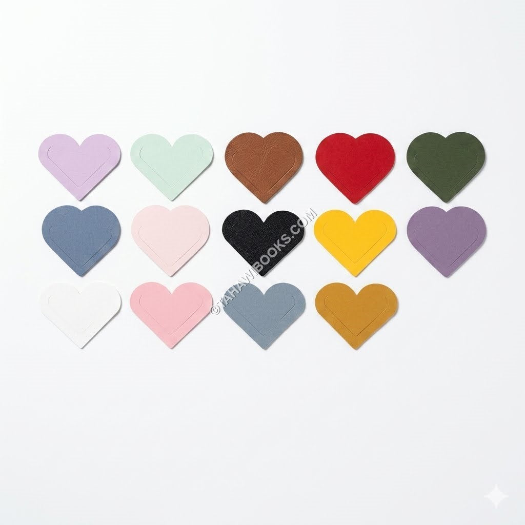 Bookmark: Heart - PU Leather