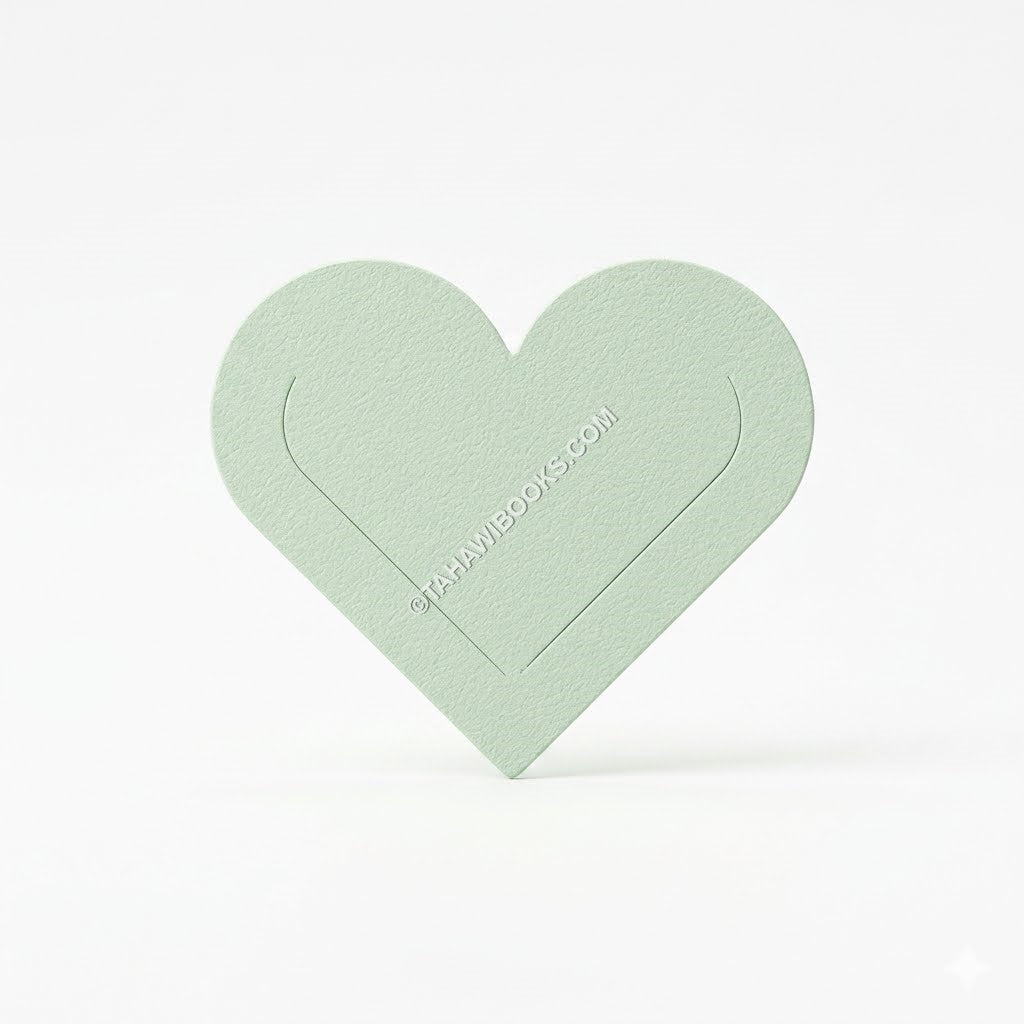 Bookmark: Heart - PU Leather