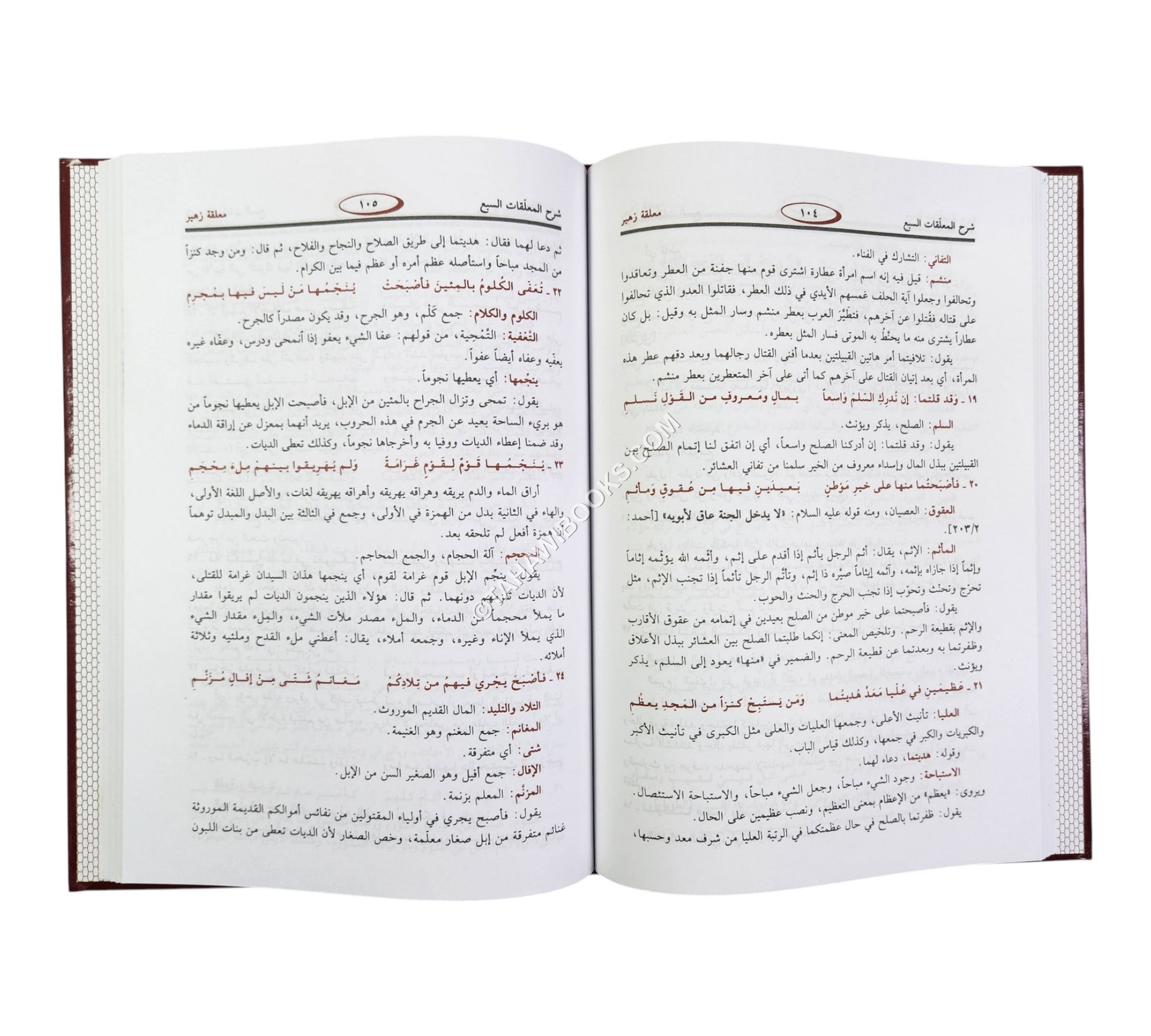 شرح المعلقات السبع للزوزني-ابن حزم