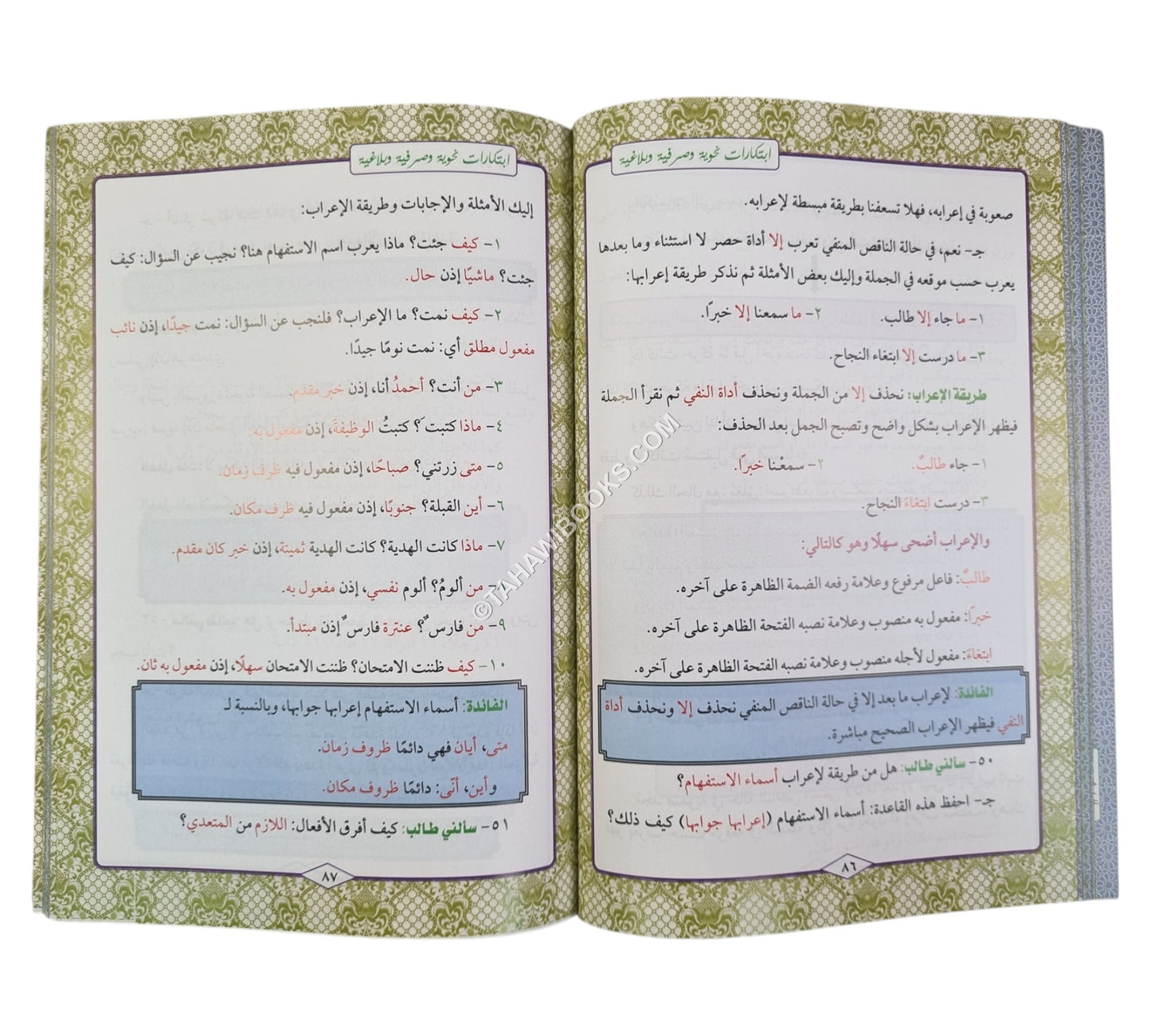 إبتكارات نحوية وصرفية وبلاغية