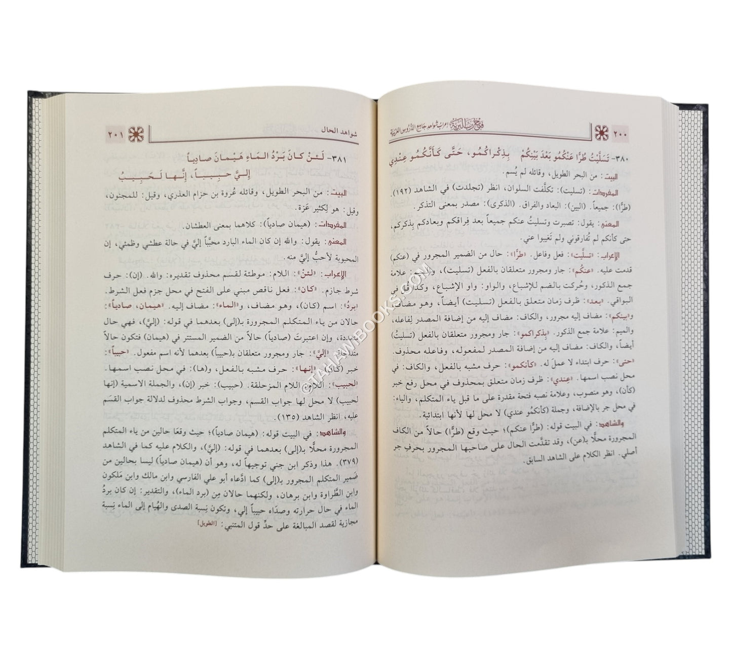 فتح رب البرية إعراب شواهد جامع الدروس العربية