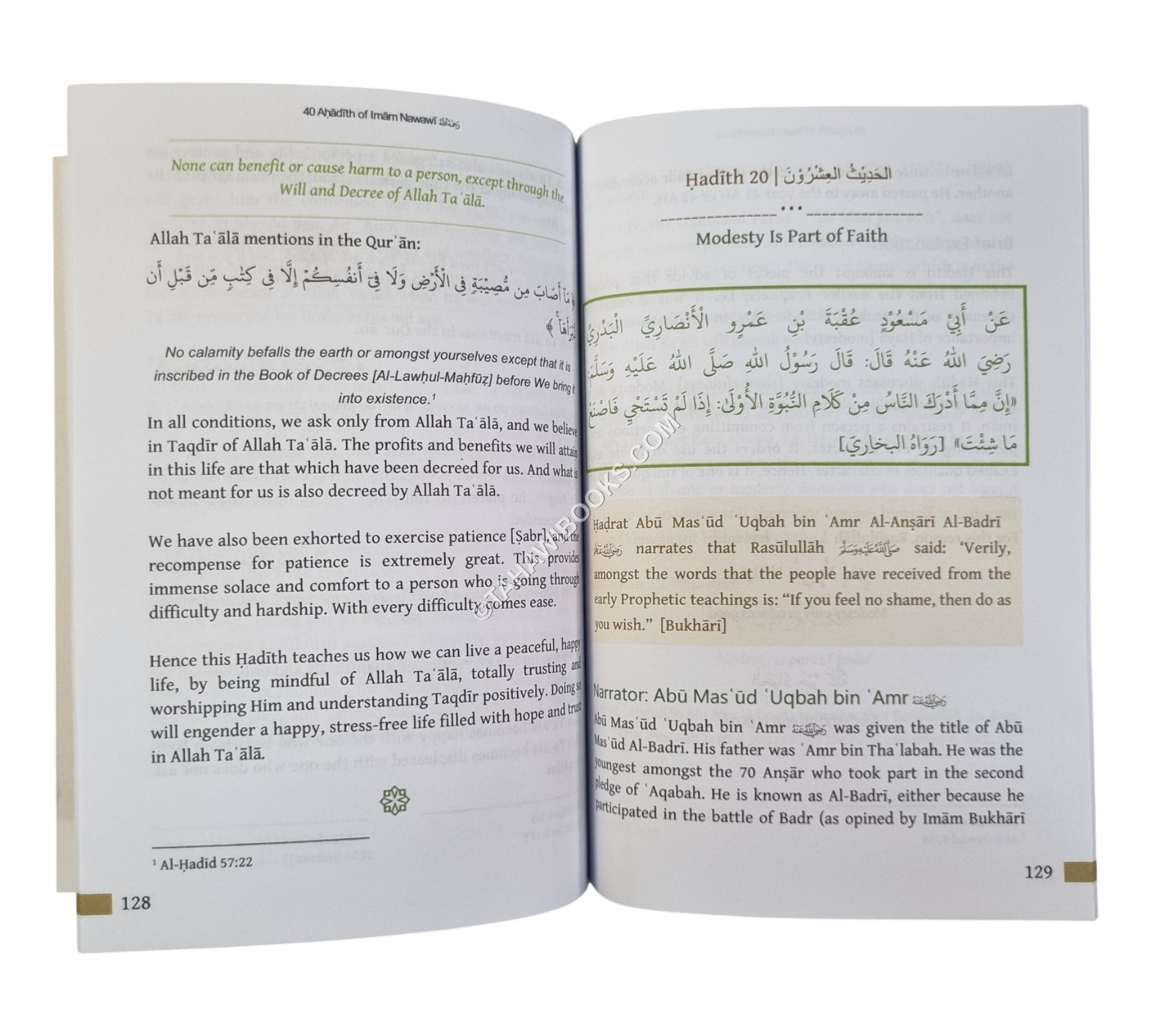 Al-Arba'in-Ml Naeem Motala-Commentary on the 40 Ahadith of Imam Nawawi