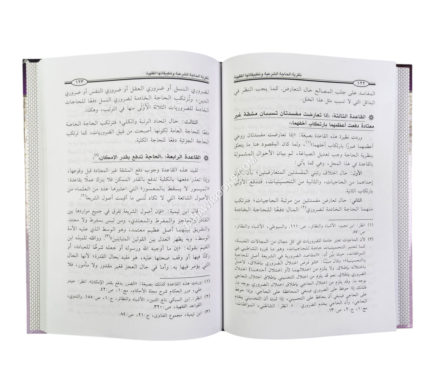 نظرية الحاجة الشرعية وتطبيقاتها الفقهية  