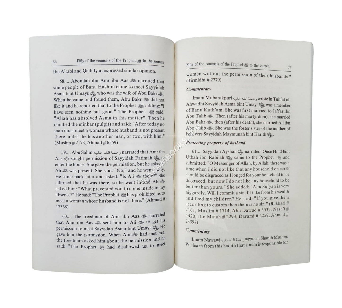 Fifty Of The Counsels Of The Prophet To The Women