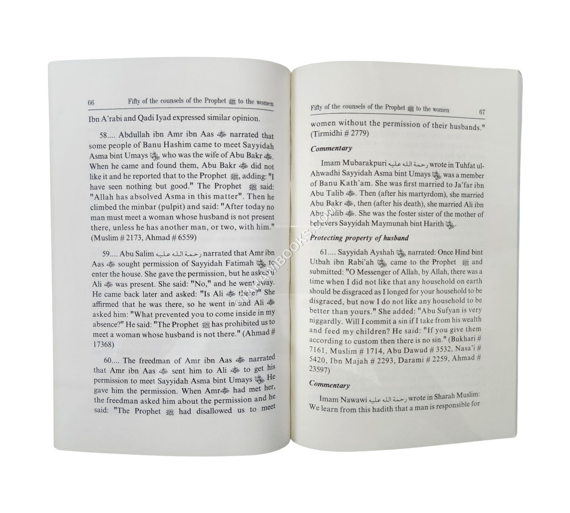 Fifty Of The Counsels Of The Prophet To The Women
