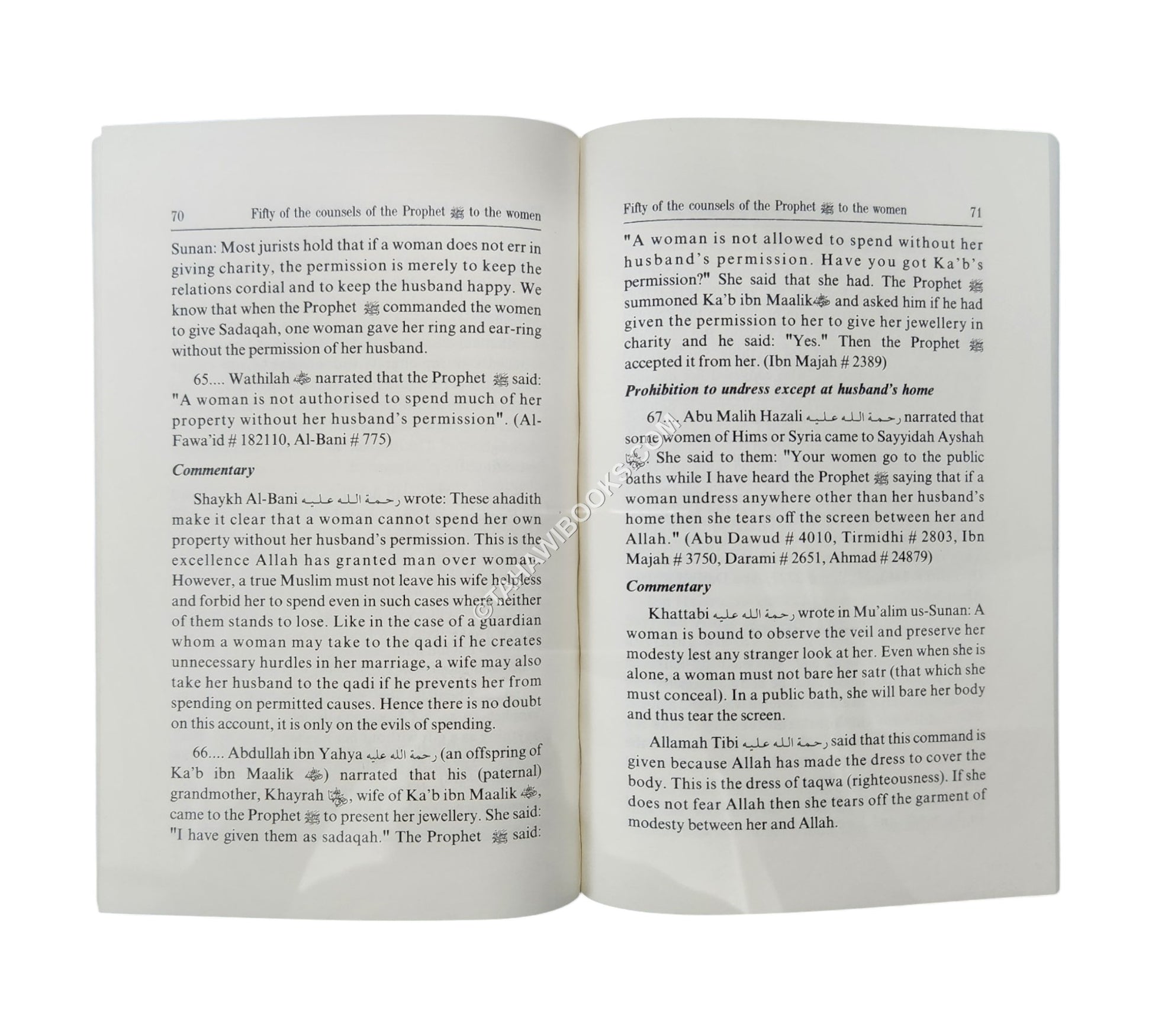 Fifty Of The Counsels Of The Prophet To The Women