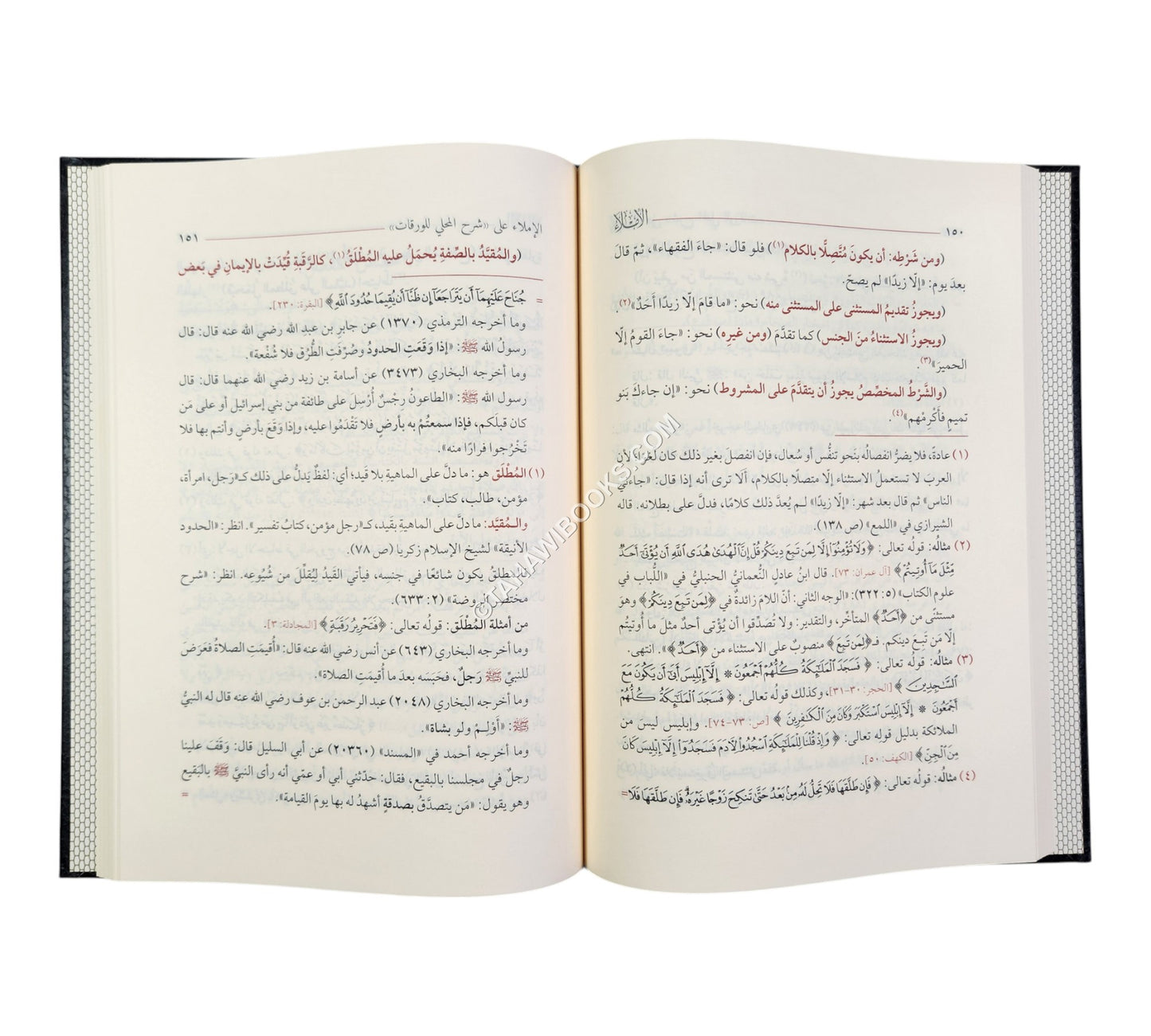 الإملاء على شرح المحلي للورقات في أصول الفقه ط6