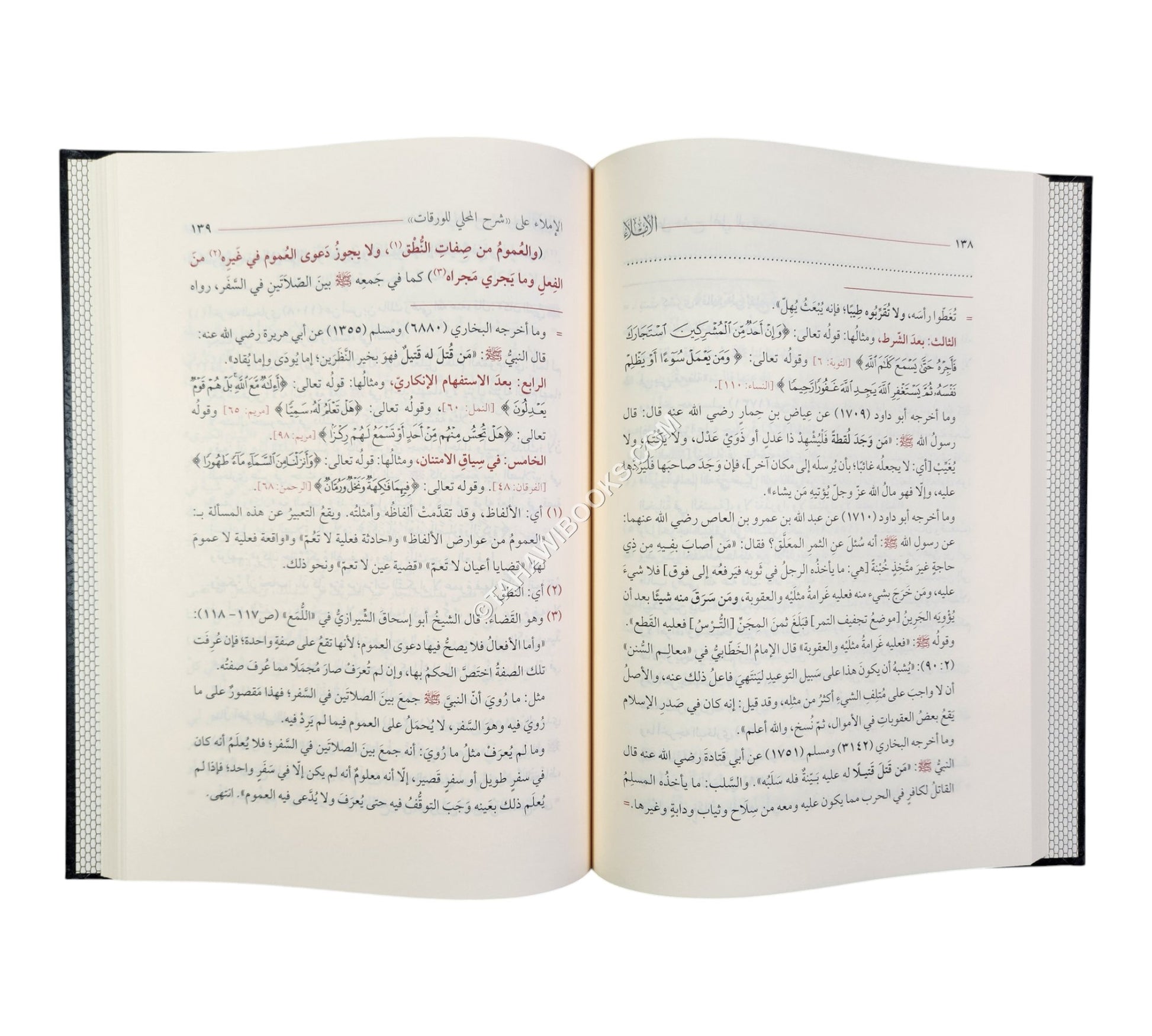 الإملاء على شرح المحلي للورقات في أصول الفقه ط6